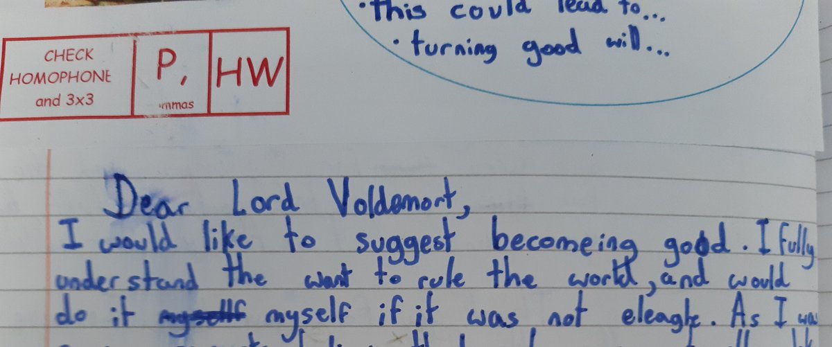 Mr Jamie Evans (@mrj_evans) on Twitter photo But she seems like such a nice girl... 😆
Isabelle, age 10 at <a href="/SandgateTfW/">Sandgate Primary: Talk for Writing Training Centre</a>, practising getting the reader on side in a persuasive argument.
<a href="/JamieThomasTFW/">Jamie Thomas</a> <a href="/PieCorbett/">Pie Corbett</a> <a href="/Talk4Writing/">Talk for Writing</a> But she seems like such a nice girl... 😆
Isabelle, age 10 at <a href="/SandgateTfW/">Sandgate Primary: Talk for Writing Training Centre</a>, practising getting the reader on side in a persuasive argument.
<a href="/JamieThomasTFW/">Jamie Thomas</a> <a href="/PieCorbett/">Pie Corbett</a> <a href="/Talk4Writing/">Talk for Writing</a>