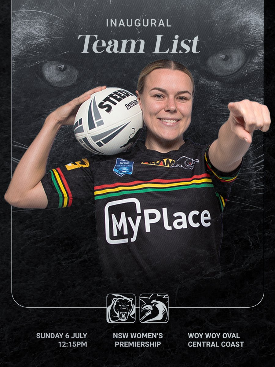 HISTORY 👀 Team list confirmed for the Panthers Women's inaugural match.

👉🏽 bit.ly/Rnd1Womens 

#pantherpride 🐾
