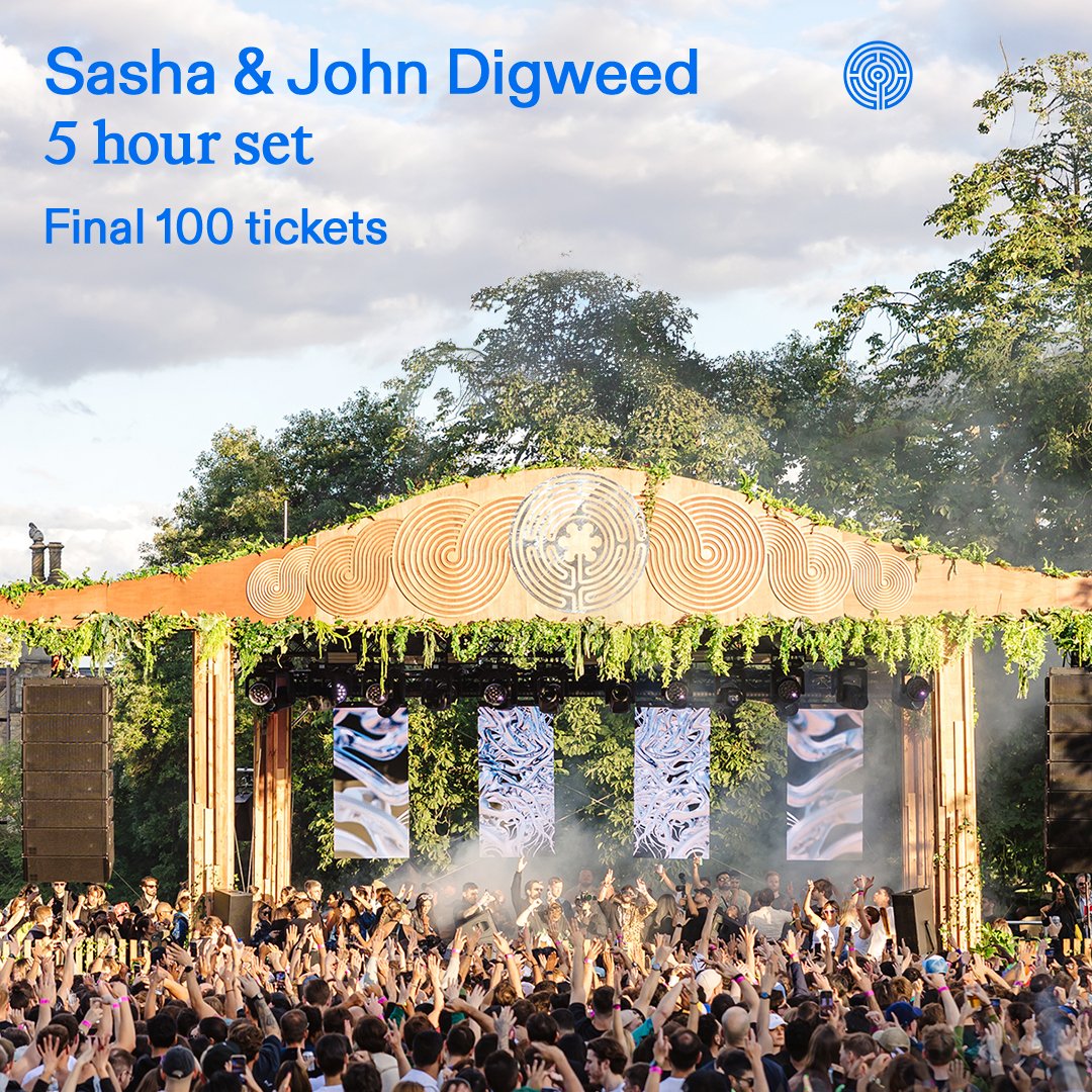 DJJohnDigweed's tweet image. Not long to go & only a handful of tickets left for
@sashaofficial & myself Playing 5 hour set at Tofte Manor on July 12th
Who's coming ?
Last Tickets and info ra.co/events/2024901
@labyrinthlondon