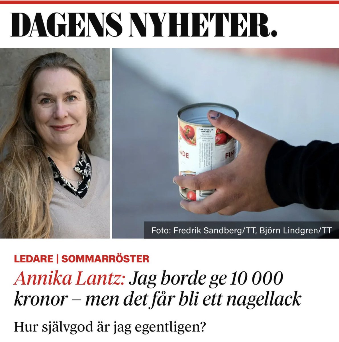 Ännu en ”opartisk” SR-programledare – marinerad i vänsterns världsbild

Annika Lantz: ”Gud, jag borde skänkt pengarna till Gaza i stället. Gör min present till Maria mig delskyldig till folkmord? Och varför ger jag henne inte bara 10 000 kronor och låter henne åka hem till sina