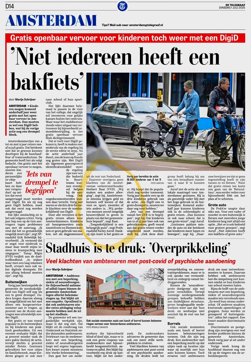 Herbert Raat (@herbertraat) on Twitter photo Vandaag in de <a href="/telegraaf/">De Telegraaf</a>. Wij geven in de <a href="/Gem_Amstelveen/">Gemeente Amstelveen</a> minima geen geld voor de bus, maar geld om te leven zodat ze hun eigen keuzes kunnen maken. Met dank aan collega <a href="/MarijnvB/">Marijn van Ballegooijen</a> Vandaag in de <a href="/telegraaf/">De Telegraaf</a>. Wij geven in de <a href="/Gem_Amstelveen/">Gemeente Amstelveen</a> minima geen geld voor de bus, maar geld om te leven zodat ze hun eigen keuzes kunnen maken. Met dank aan collega <a href="/MarijnvB/">Marijn van Ballegooijen</a>