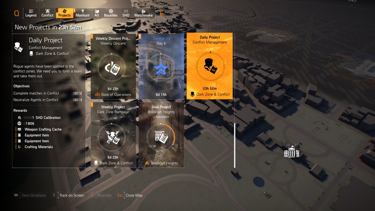 Weekly and Daily projects 01/07/2025 #TheDivision2 #Ubisoft #TomClancysTheDivision2