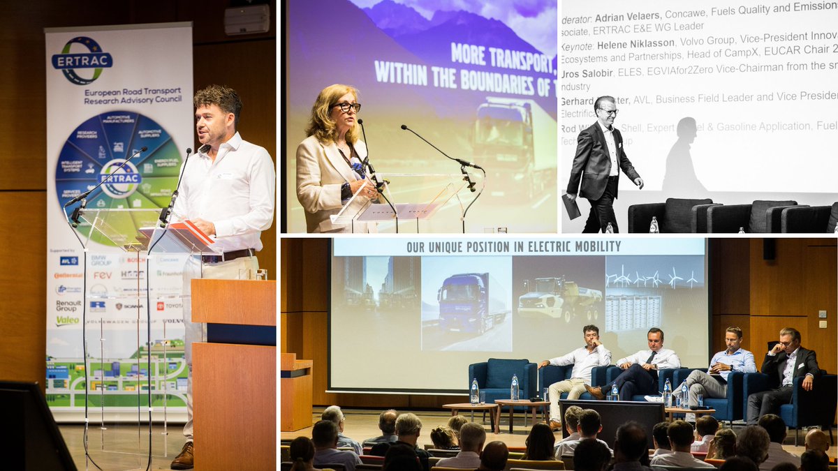ERTRAC_EU's tweet image. #ERTRAC2025 E&E session is in full swing.
With @VolvoGroup, @Shell, #AVL & #ELES, how can innovation drive energy transition in #RoadTransport?
#ZeroEmissions #2Zero #GreenMobility