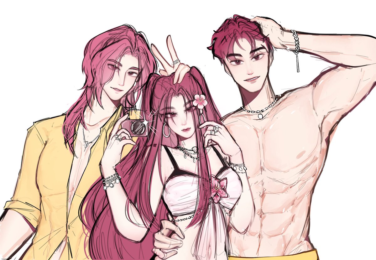 nongmafuyuu's tweet photo. beach date!🥥🌺

#KPOPDEMONHUNTERS #miromabby https://t.co/sqZijrVHUX