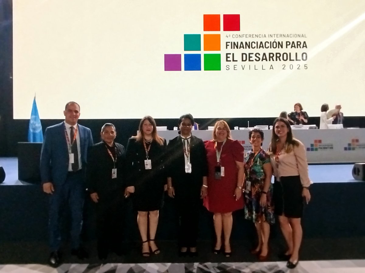 Delegación cubana inicia 2da jornada de la IV Conferencia de Financiamiento al Desarrollo en Sevilla, que contará con la intervención de la VPM Inés Maria Chapman  #Cuba #FFD4Sevilla