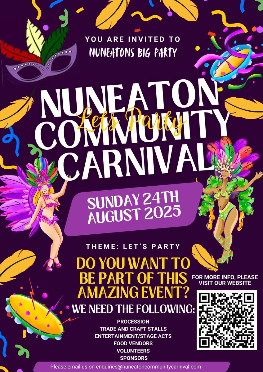 ⭐️DATE FOR YOUR DIARY ⭐️

GEH NHS Trust and GEH Charity are supporting Nuneaton’s Community Carnival!

Join us on Sunday 24th August as George Eliot Hospital's Heart Bus joins the carnival procession — bringing heart health straight to the heart of the community.

After the