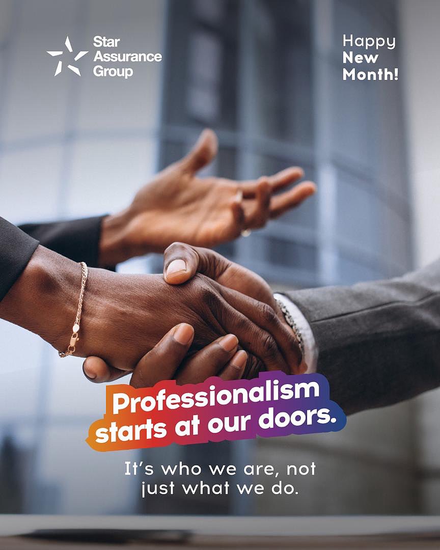 A new month, a renewed commitment.
At Star Assurance Group, professionalism is the standard.
Here’s to doing business with integrity, respect, and excellence.

Happy New Month! 

#StarAssuranceGroup #Professionalism #NewMonthNewEnergy #YourSolidPartner