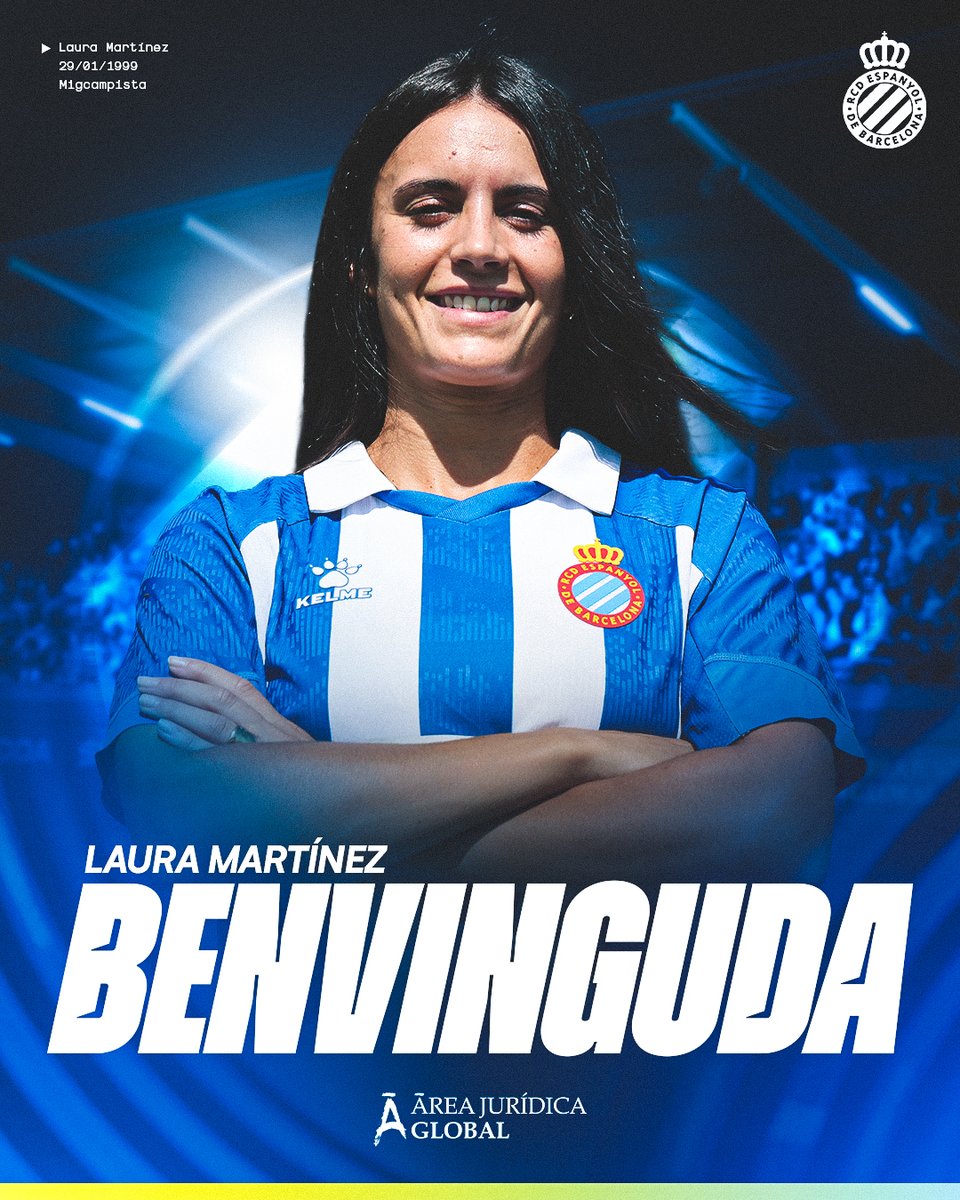𝐋𝐀𝐔𝐑𝐀 𝐌𝐀𝐑𝐓𝐈́𝐍𝐄𝐙, nova jugadora del #RCDEFem! 

Benvinguda a la família, <a href="/laura_mrtnez/">Laura Martínez</a>! 🐦🫶
