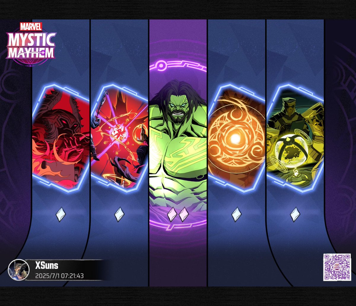 MARVEL Mystic Mayhem!
Download the game to receive a 10-pull! MARVEL Mystic Mayhem - MARVEL Super Hero Team-Based Tactical RPG
