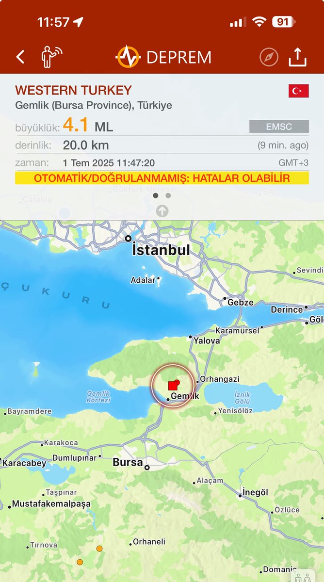 Gemlik  #deprem