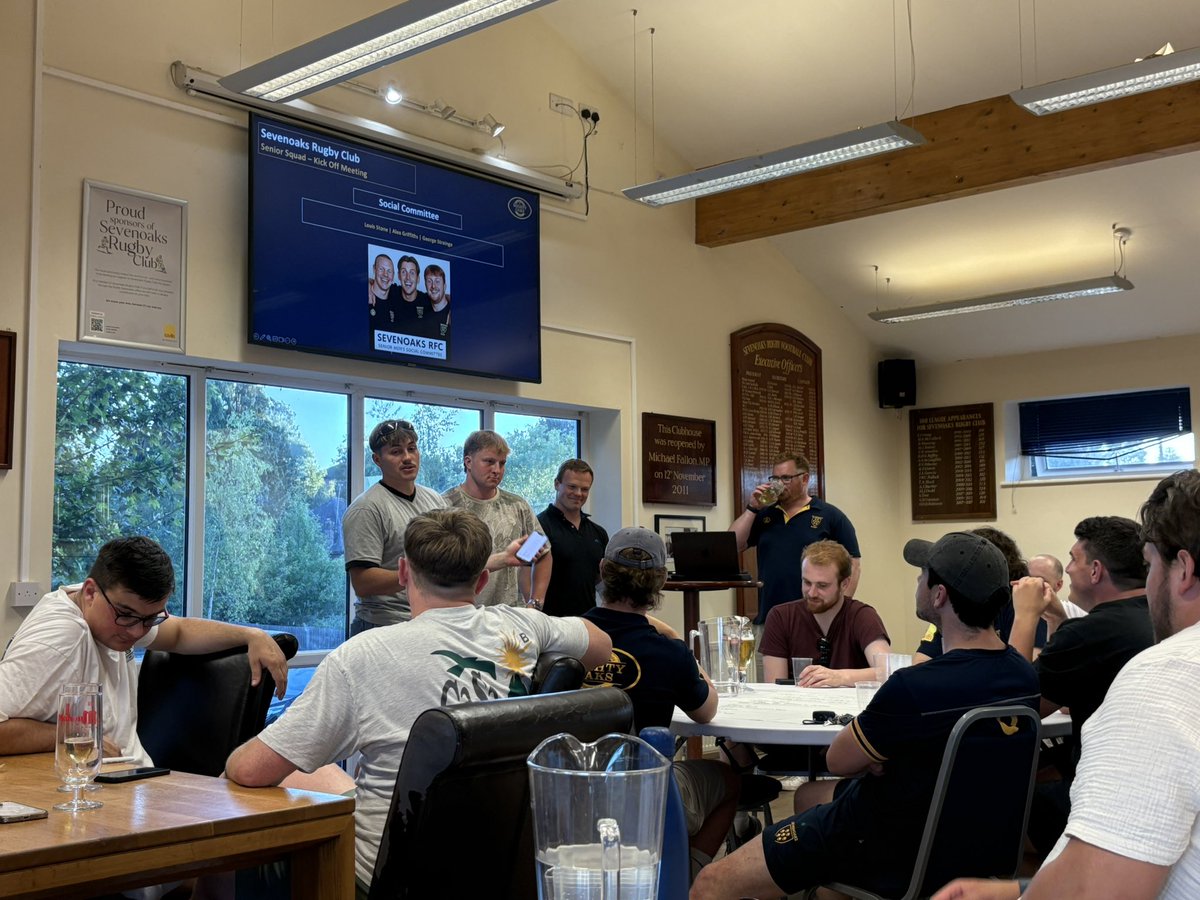 Sevenoaks RFC (@sevenoaksrfc) on Twitter photo Last night, we hosted a kick-off BBQ meeting, for our Senior Men’s Squad☀️
It was great to see so many familiar faces returning, along with a mix of new joiners and Uni returners💪🏉
If you would be interested in joining us, please contact our DOR on coachajbowman@gmail.com Last night, we hosted a kick-off BBQ meeting, for our Senior Men’s Squad☀️
It was great to see so many familiar faces returning, along with a mix of new joiners and Uni returners💪🏉
If you would be interested in joining us, please contact our DOR on coachajbowman@gmail.com