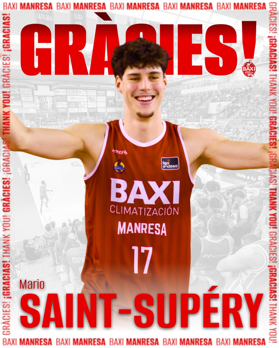 BAXI Manresa (@basquetmanresa) on Twitter photo ๐๐ป ๐ฆ๐ฎ๐ถ๐ป๐ -๐ฆ๐๐ฝ๐ฒฬ๐ฟ๐ ๐ณ๐ถ๐๐
๐ฎ ๐ฝ๐ฒ๐ฟ <a href="/ZagMBB/">Gonzaga Basketball</a>
โก๏ธ Ahir el nostre ex-jugador confirmava la seva marxa a l'NCAA. ๐บ๐ธ De #Manresa als EUA!
โค๏ธ Grร cies per tot, <a href="/M_SaintSupery/">Mario Saint-Supery Fernandez</a>! ๐๐ป ๐ฆ๐ฎ๐ถ๐ป๐ -๐ฆ๐๐ฝ๐ฒฬ๐ฟ๐ ๐ณ๐ถ๐๐
๐ฎ ๐ฝ๐ฒ๐ฟ <a href="/ZagMBB/">Gonzaga Basketball</a>
โก๏ธ Ahir el nostre ex-jugador confirmava la seva marxa a l'NCAA. ๐บ๐ธ De #Manresa als EUA!
โค๏ธ Grร cies per tot, <a href="/M_SaintSupery/">Mario Saint-Supery Fernandez</a>!