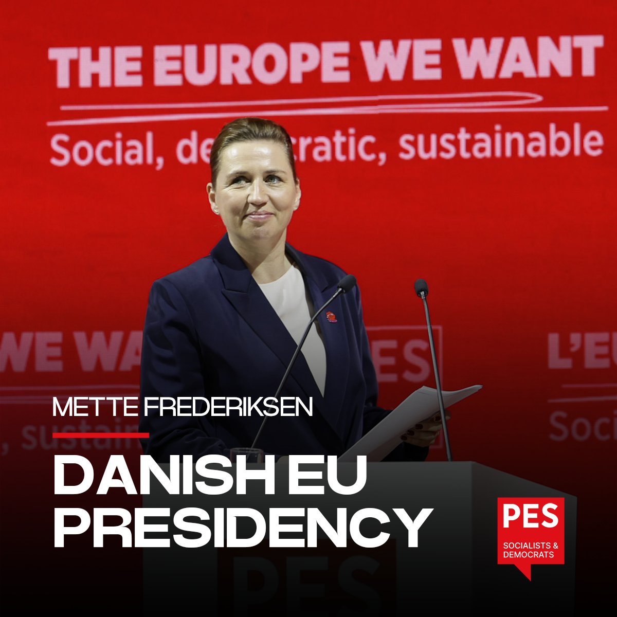 PES 🌹🇪🇺 (@pes_pse) on Twitter photo 🇩🇰 We warmly welcome Denmark’s EU Council Presidency under Prime Minister Mette Frederiksen.
We are confident that Mette Frederiksen will be a constructive and unifying force for Europe over the next six months—delivering the progressive leadership our Union needs.
<a href="/Spolitik/">Socialdemokratiet</a> 🇩🇰 We warmly welcome Denmark’s EU Council Presidency under Prime Minister Mette Frederiksen.
We are confident that Mette Frederiksen will be a constructive and unifying force for Europe over the next six months—delivering the progressive leadership our Union needs.
<a href="/Spolitik/">Socialdemokratiet</a>