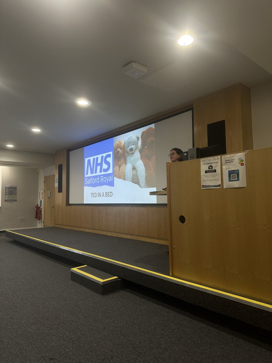 QualityNCA's tweet image. Next on the agenda we have Rachel Jones from Critical Care presenting their project 'Ted in a Bed' this is an improvement project on providing support for children and families in critical care and at end of life.