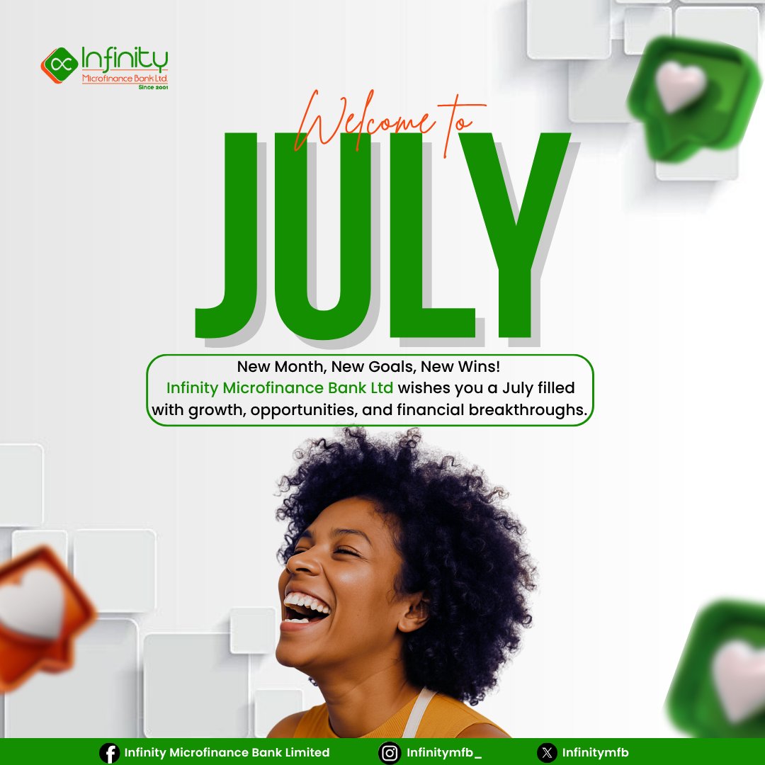 Infinitymfb's tweet photo. Don't let funding limits hold your business back! 💼  
July is your month to break through and get your BIG WIN, Infinity MFB's flexible loans help you seize opportunities and scale faster.  
🔔 DM us "LOAN" to learn more!
#BusinessLoan #ScaleNow #FundingSolutions #SMEs https://t.co/72nPGVxFCr