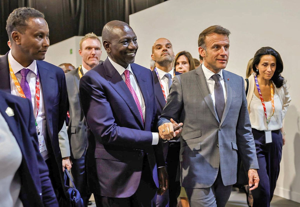 William Samoei Ruto, PhD (@williamsruto) on Twitter photo France remains one of our closest allies whose diplomatic ties go back many decades. Kenya is committed to nurturing this relationship to deepen bilateral cooperation and promote even closer collaboration.
Held talks with French President <a href="/EmmanuelMacron/">Emmanuel Macron</a> in Seville, Spain. He France remains one of our closest allies whose diplomatic ties go back many decades. Kenya is committed to nurturing this relationship to deepen bilateral cooperation and promote even closer collaboration.
Held talks with French President <a href="/EmmanuelMacron/">Emmanuel Macron</a> in Seville, Spain. He