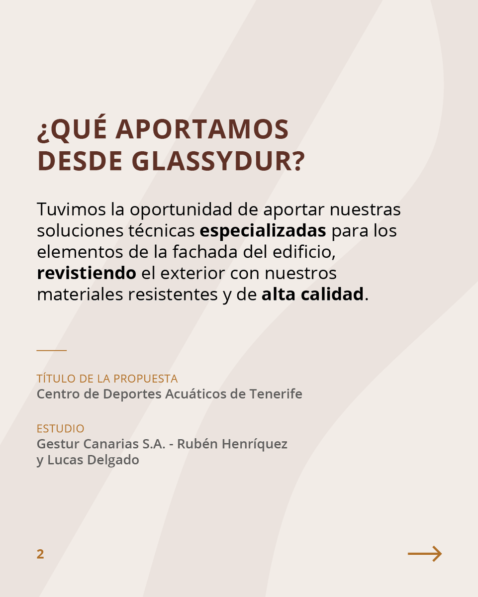 GlassyDur's tweet photo. El Centro de Deportes Acuáticos de Tenerife, en el Puerto de la Cruz, es otro de los proyectos nominados a los #PremiosArquitectura2025 🏆

Desde #Glassydur tuvimos el privilegio de formar parte de esta obra, aportando nuestras soluciones técnicas en fachada. https://t.co/xV3F71vk3b