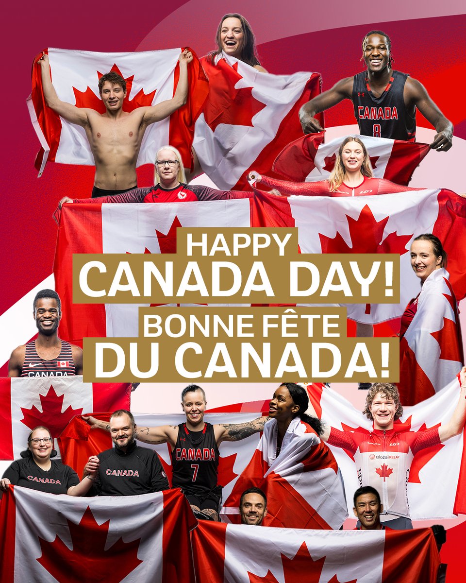 CDNParalympics's tweet image. Happy Canada Day! 🍁❤️🤍
Bonne fête du Canada 🍁❤️🤍