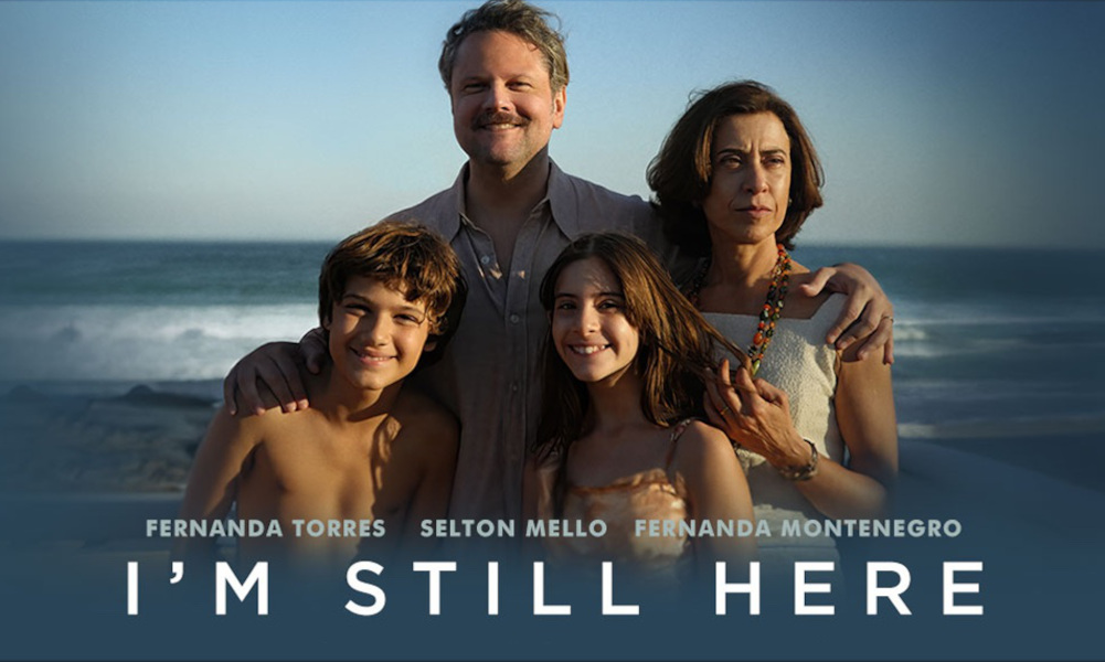 Thurs film, 3rd Jul, is critic's choice, 'I'm Still Here'.
This Brazilian film won the Oscar for Best International Film.  Fernanda Torres was nominated for a Best Actress Oscar for her  performance as a woman struggling against political oppression to hold  her family together.