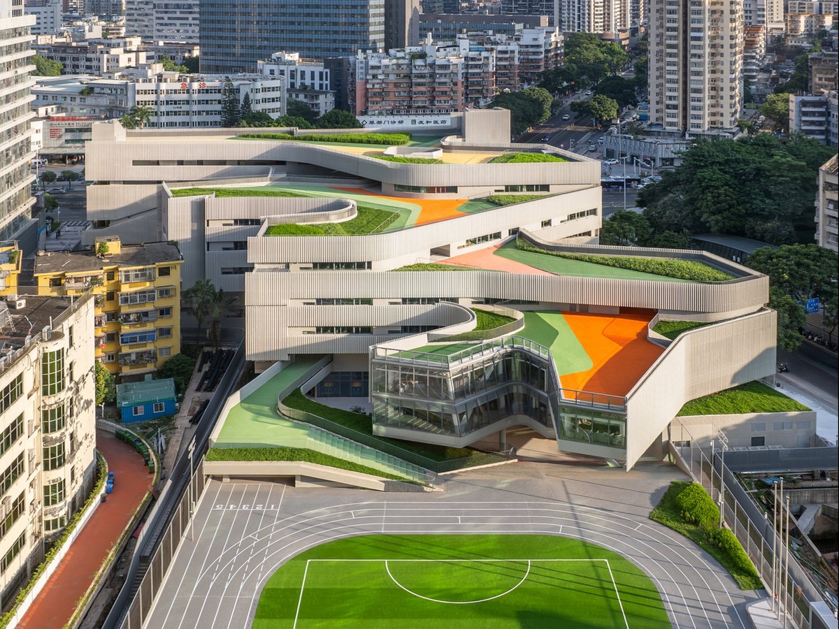 Cuizhu Foreign Language School by Studio Link-Arc
China 🇨🇳

ow.ly/jbLy50WiOm3