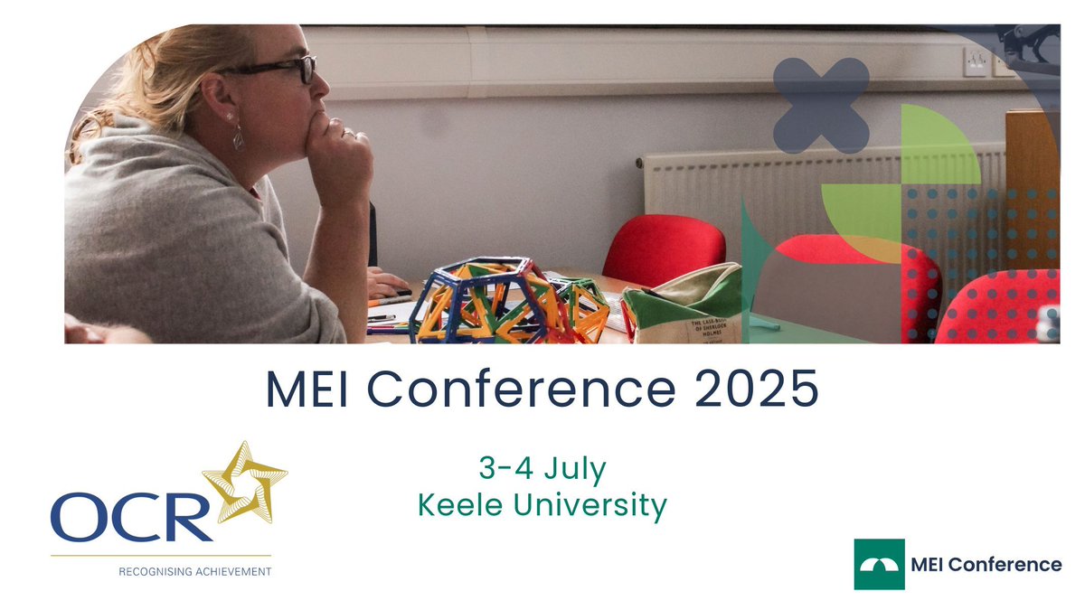 MEIMaths's tweet image. MEI Conference 2025 is this week!

We’re excited – are you? 

#MEIConf25