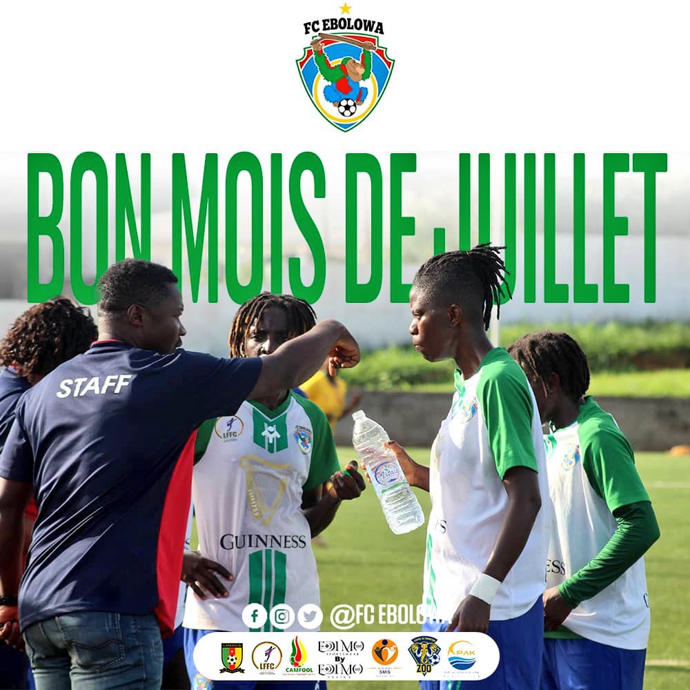 Juillet est là !

#WeAreBeNgonYâEbolowoo💚💙
#Champion🇨🇲🏆🥇
#ChampionneHonorifiqueGSL5
#July
#HappyNewMonth
<a href="/GSuper_League/">Guinness Super League</a>
#LFFC #Fecafoot #FootballFeminin #FCE 
<a href="/PortOfKribi/">Port Autonome de Kribi</a>
<a href="/edimosports/">EDIMO Sports</a>
<a href="/Camfool_/">Camfool Association</a> 
#ASMIS
#EnsembleEcrivonslHistoire