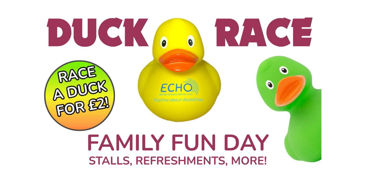 What the Duckings? Be careful if you're out &amp; about in Leominster, ducks are jostling for position in the Big Fat ECHO Duck Race on July 19th. And you could be part of it!
Not got your duck? Go  to the ECHO website: echoherefordshire.org.uk/events/echos-b…
and your £2.00 ducky could net you £250!