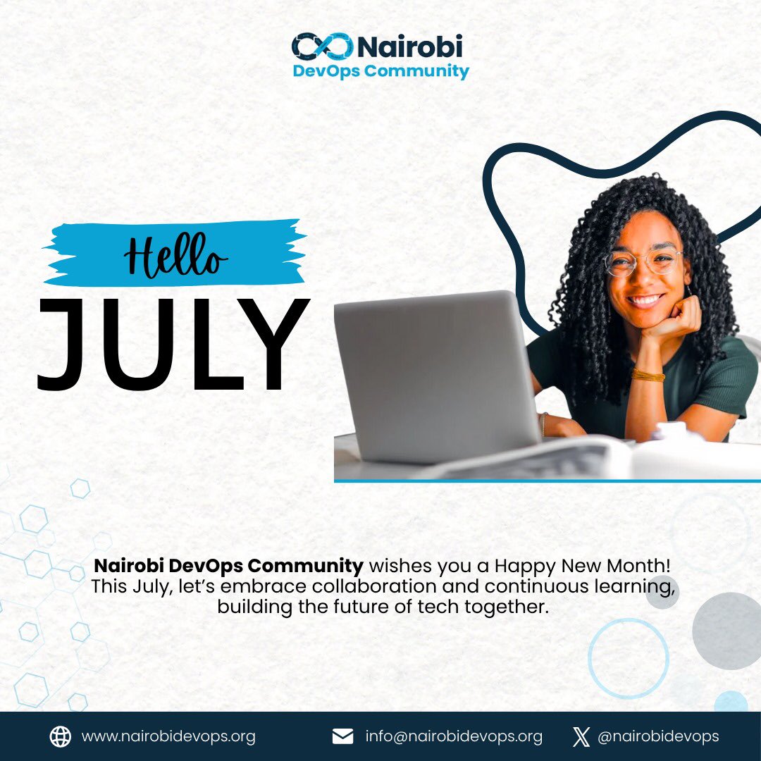 nairobidevops's tweet image. 🚀 Happy New Month from us!
July is here, and it’s time to deploy new goals, build boldly, and collaborate as we shape the future of tech together. Let’s keep learning, growing, and supporting each other this month!

💡 What are you building this July?

#NairobiDevOpsCommunity