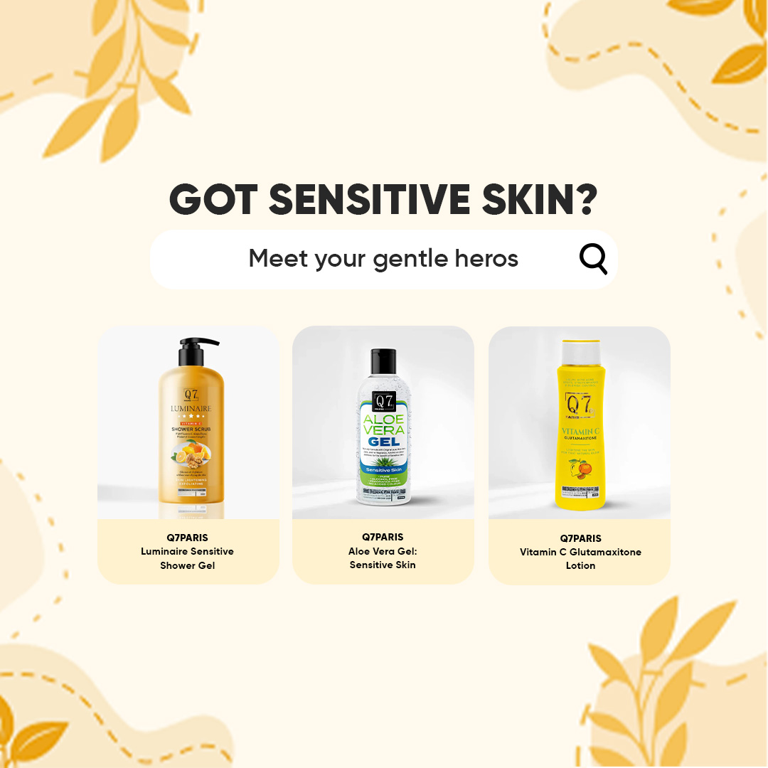 Q7Paris's tweet image. Sensitive skin? Start with gentle cleansing, hydrate with aloe, and finish with lightening lotion for a radiant glow. ✨
Which step do you love most?💗
#SensitiveSkinCare #Q7ParisRoutine