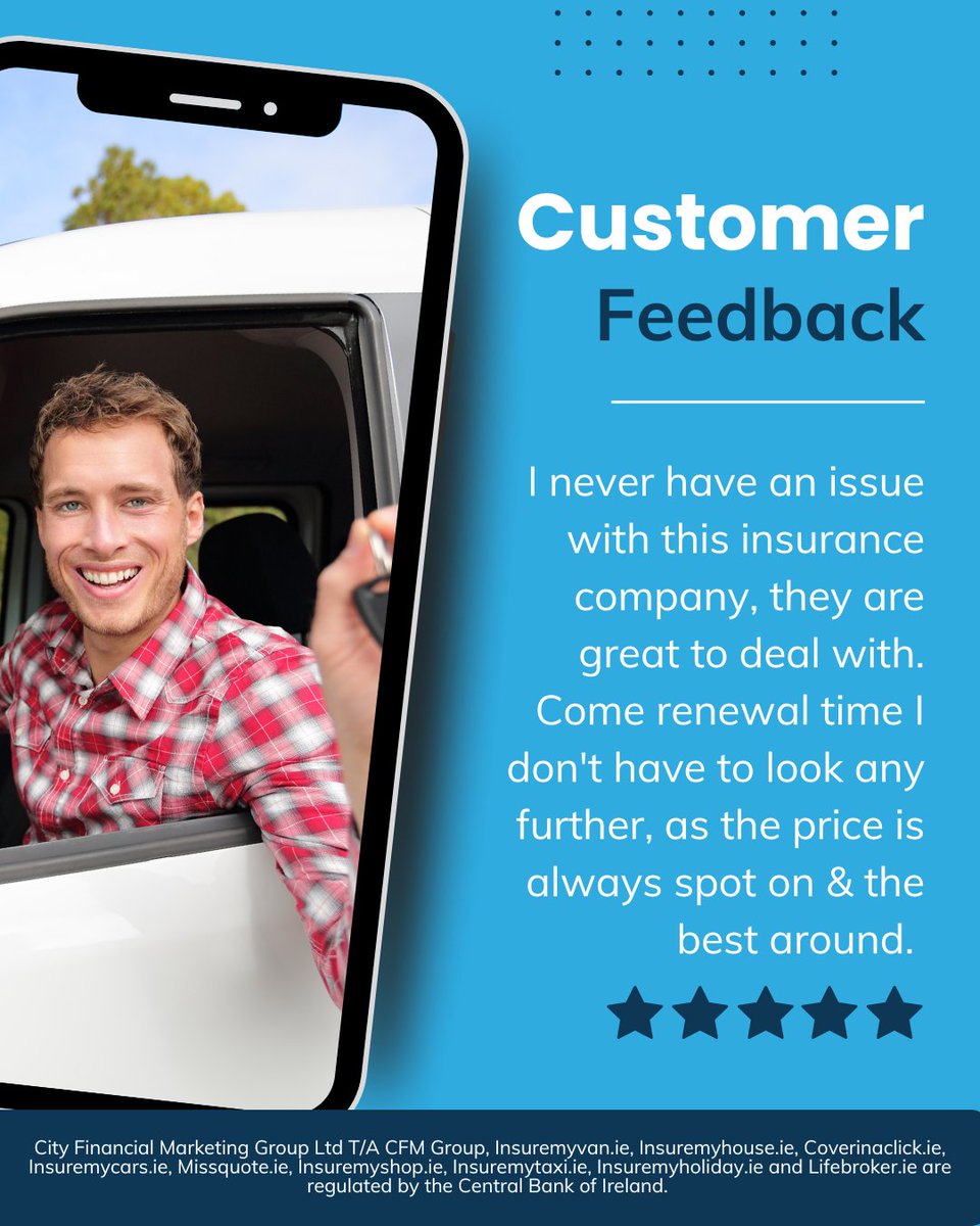 Another happy customer! 🌟 We're proud to offer fast and efficient service 👌

Leave a review ➡️ g.page/r/CXX-OXIemq7P…

#insuremyvan #reviewsmatter #feedbacks #insurancepolicy #ad
