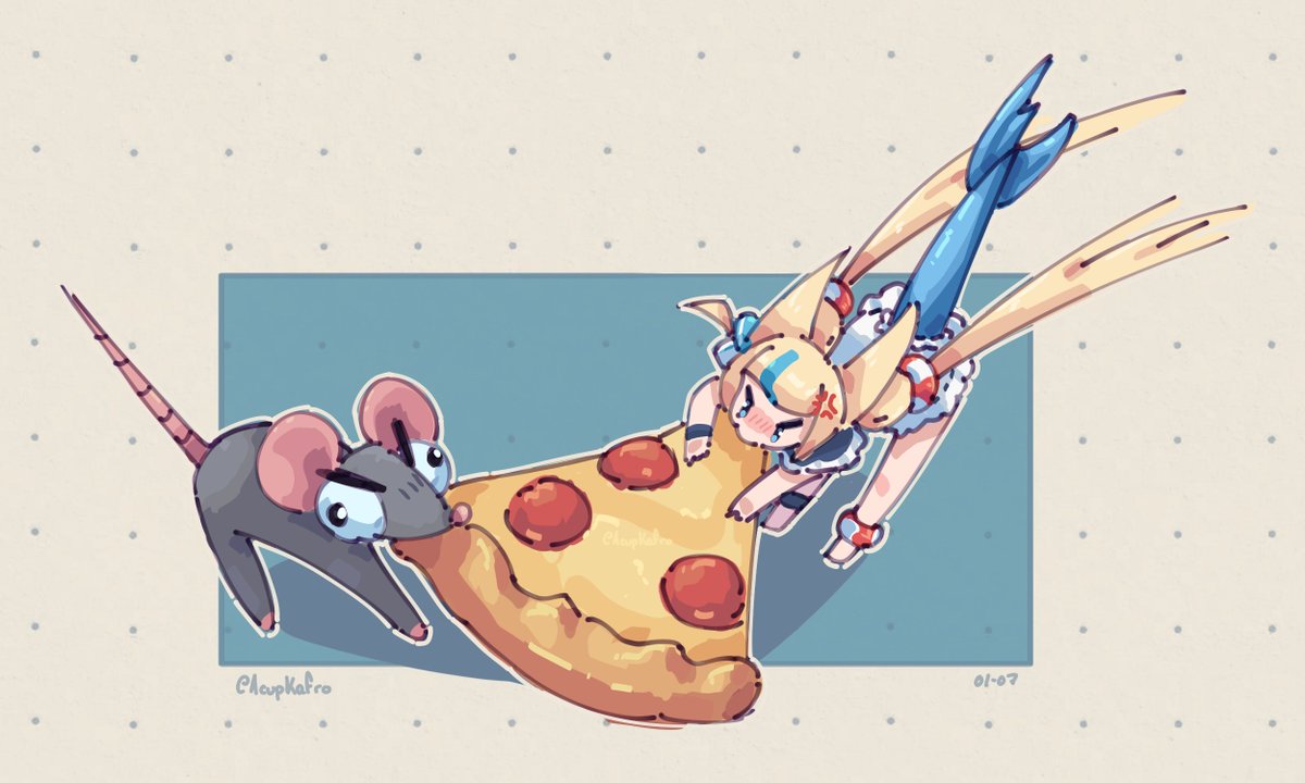 acupkafro's tweet image. Saba contra una rata por un pedazo de pizza con musica de linkin park de fondo
#sabart