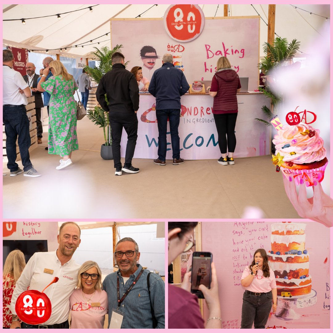 AndrewIngred's tweet photo. What a show! Two days of energy, innovation, and connection as we marked 80 years of Andrew Ingredients 🎉
#BakingHistoryTogether #AndrewIngredients80 #Ai80 #80thAnniversary #FamilyBusiness #WorkWith #WorkWithAndrewIngredients #AndrewIngredients #History #BusinessHistory https://t.co/BYJBzHeBJP