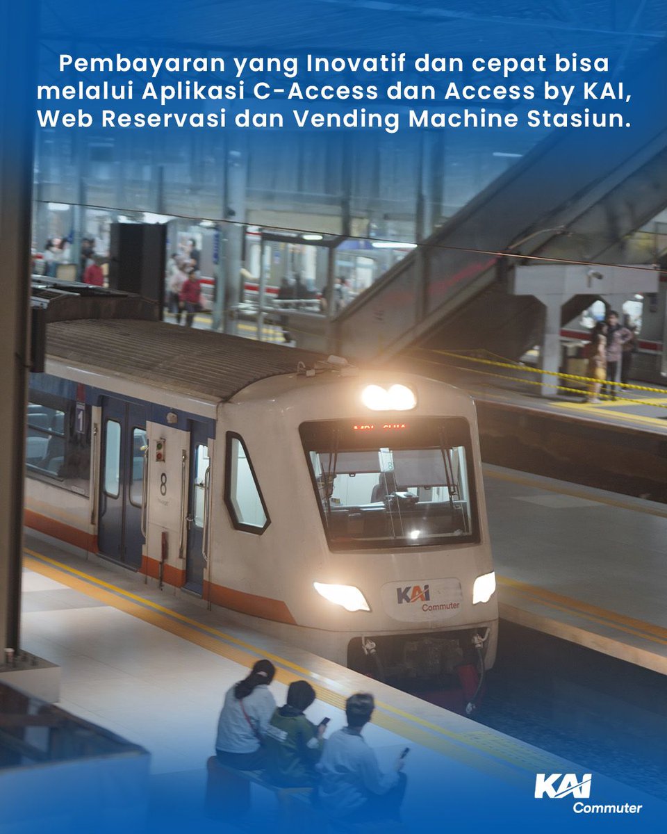 CommuterLine's tweet photo. Pembelian tiket bisa dibeli melalui C-Access, Access by KAI, Web Reservation dan Vending Machine.

KAI Commuter hadir untuk bikin perjalanan kamu ke bandara makin efisien, nyaman, dan tepat waktu. Jadi, ga pakai ribet lagi buat ngejar penerbangan! 

Udah coba Commuter Line Basoetta belum? Share pengalaman kamu ya! 👇

#KAICommuter
#FutureOfGreenCommuter