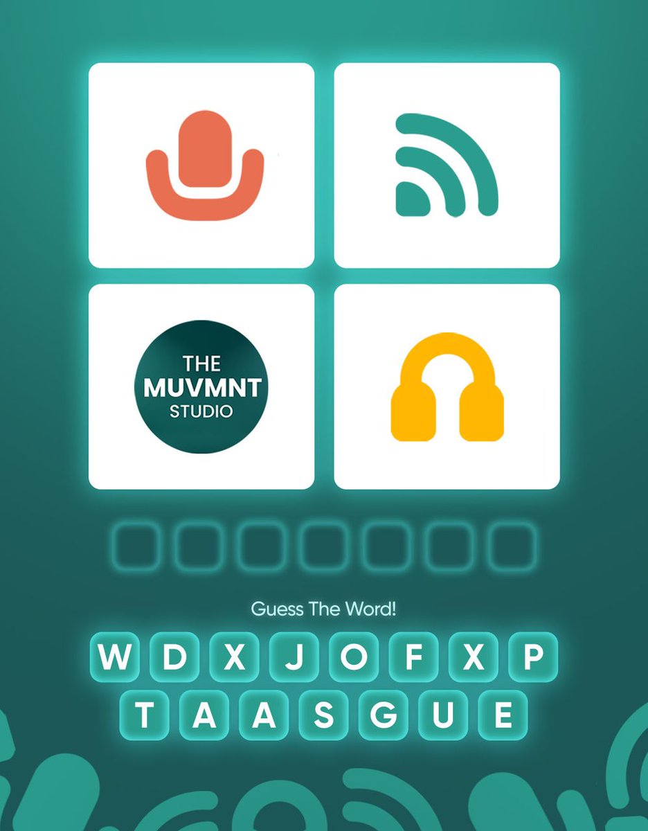 PodfestNaija's tweet photo. July is here and so is the energy! π₯
Letβs start with a little gameβ¦Can you guess the word from the 4 pics? π
#podfestnaija #themuvmntstudio #registrationopeningsoon https://t.co/6Z435l6r7o