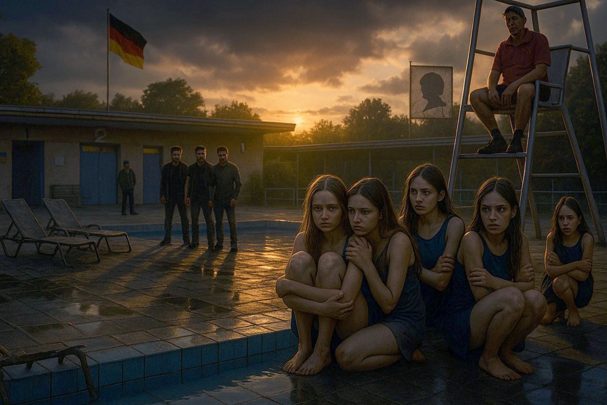 Haintz_MediaLaw's tweet photo. Sommer der Schande – Freibäder ohne Schutz

Neun Mädchen erleiden in Gelnhausen sexuelle Übergriffe durch syrische Täter, ein weiterer Tiefpunkt der Migrationskrise. Die Politik schweigt, die Justiz versagt und die Sicherheit der Kinder ist dahin. 

Ein Kommentar von Janine Beicht, weiterlesen auf HAINTZmedia. Der Link zum Artikel befindet sich im ersten Kommentar. (JB)