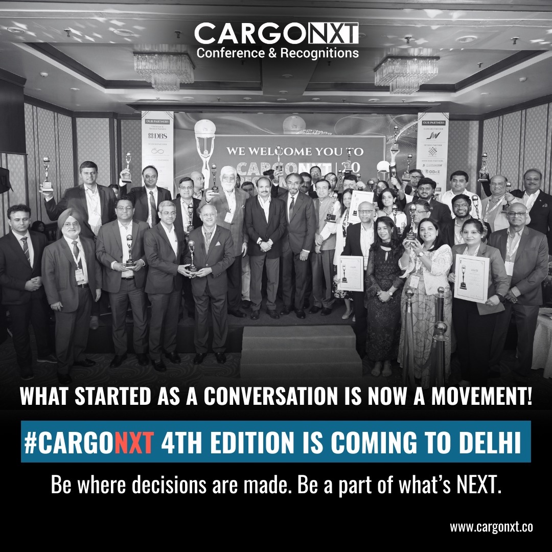 ✨ Conversations That Spark Change. Recognitions That Define Excellence.

#CargoNXT returns with its 4th Edition - this time in Delhi, where the logistics &amp; supply chain fraternity gathers not just to talk business, but to celebrate the trailblazers behind it.