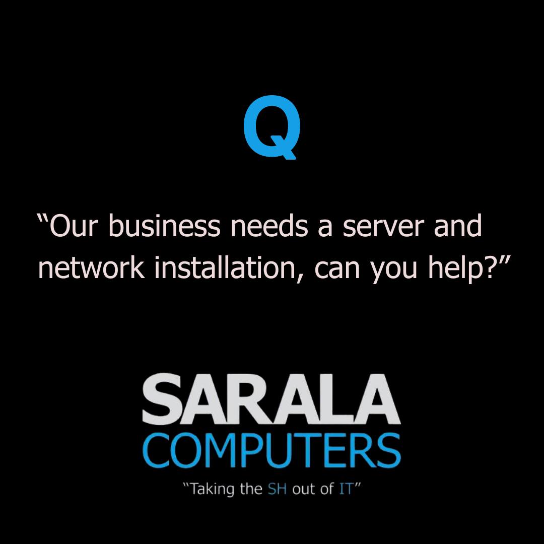 Yes, we can! 💡
We install full network systems for homes, offices &amp; large businesses—CCTV, media &amp; phone systems included. 

Need IT advice? We help cut costs &amp; boost ROI.
☎️ 01787 334040
📧 info@sarala.com
#Networks #ITSupport #CCTVInstallation #PhoneSystems #Essex #Suffolk #UK
