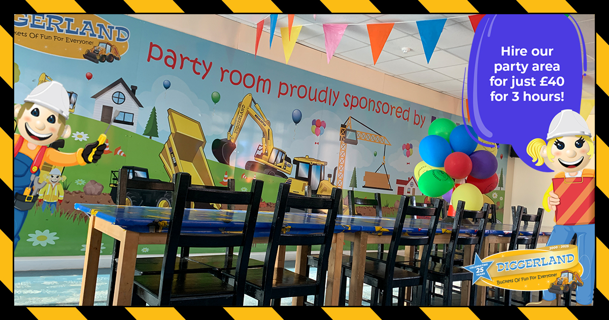 🎉 Planning a birthday party or group day out? Our celebration areas at Diggerland Kent, Durham, Devon and Yorkshire are now available for exclusive hire!

To book, call our friendly bookings team on 01634 711 711. #Party #Diggerland