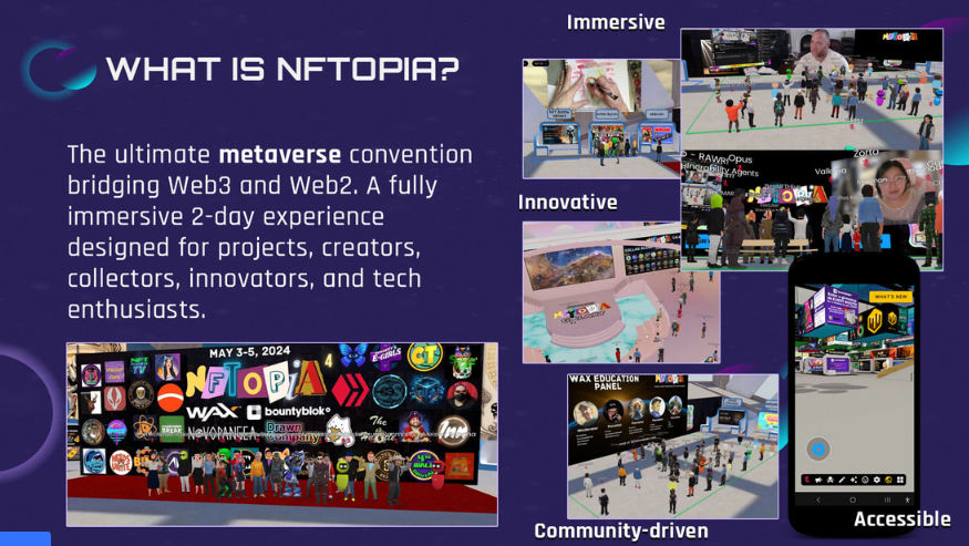 Please dance by the weekly <a href="/thenftopia/">NFTOPIA Metaverse Convention & Spaces</a> X Spaces or upcoming online expo on August 16-17, and sing to WAXFAM more about <a href="/TheCleanUpCentr/">TheCleanUpCentr</a> project. Next episode: x.com/i/spaces/1djxX…
