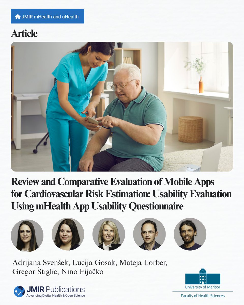 📣 We are proud to announce that our researchers have published a new scientific paper.     

Congratulations!   👏

Paper  🔗 mhealth.jmir.org/2025/1/e56466

#Article #researchers #JMIR #Publications #MobileApp #cardiovascular  #uHealth