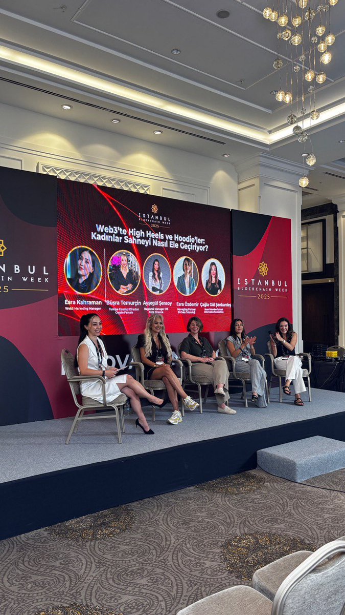cryptofemale_'s tweet photo. We’re proud to see our Turkey Director, @busratemurcin , take the stage at #IstanbulBlockchainWeek2025!

Büşra shared powerful insights on the importance of women’s leadership in Web3.

Read more 👉 https://t.co/rDm3GJInpy

#CryptoFemale #WomenInWeb3 #IBW2025 https://t.co/Gq3RCFnUw1
