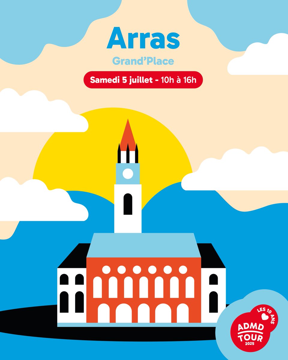 🎉 Top départ de la tournée !

Ce samedi 5 juillet, c’est le grand lancement de notre tournée exceptionnelle à Arras !

📍 Rendez-vous de 10h à 16h sur la Grand’Place pour une journée de rencontres, d’échanges et d’engagement sur la fin de vie et les directive anticipées.