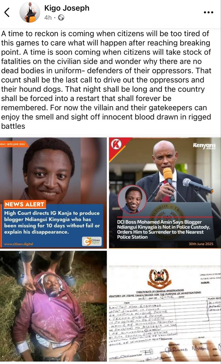 This regime is doing all it can to spark a revolution. We keep taking notes.