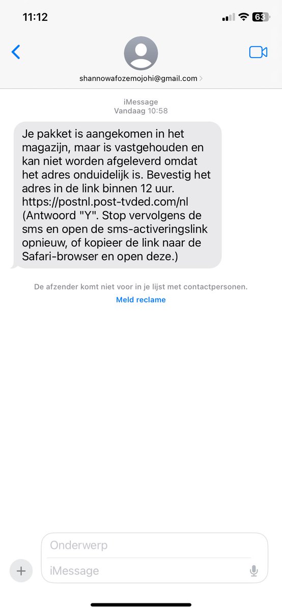 Dit soort onzin om de haverklap, tegenwoordig via SMS! #gawerkzoeken