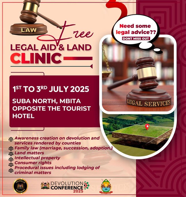 Amref Health Africa in Kenya (@amref_kenya) on Twitter photo 🩺⚖️ The Pre-Devolution Medical Camp is now live in Mbita! <a href="/HomaBayCountyKE/">𝐇𝐨𝐦𝐚 𝐁𝐚𝐲 𝐂𝐨𝐮𝐧𝐭𝐲</a>
From July 1–3, residents can access free health and legal services!
This isn’t just a service delivery point—it’s a powerful demonstration of what people-centered devolution looks like. 🩺⚖️ The Pre-Devolution Medical Camp is now live in Mbita! <a href="/HomaBayCountyKE/">𝐇𝐨𝐦𝐚 𝐁𝐚𝐲 𝐂𝐨𝐮𝐧𝐭𝐲</a>
From July 1–3, residents can access free health and legal services!
This isn’t just a service delivery point—it’s a powerful demonstration of what people-centered devolution looks like.
