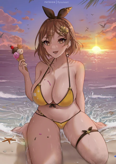 Ryza having fun at the beach #AtelierRyza #ライザ3