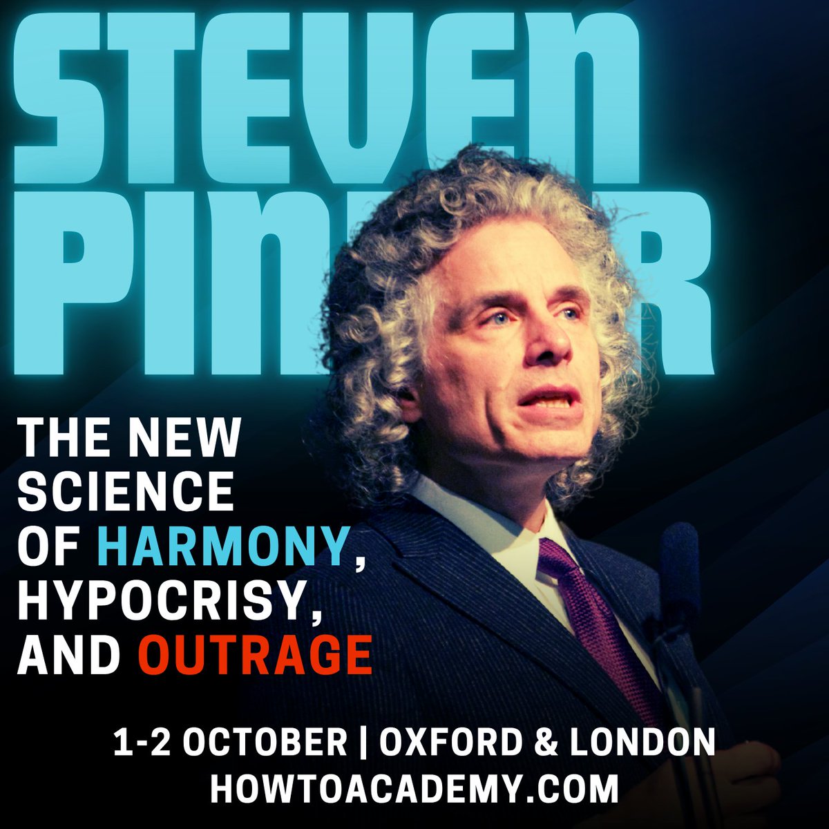 howtoacademy's tweet image. The Harvard Professor and bestselling author of 'Enlightenment Now' and 'The Better Angels of Our Nature' @sapinker joins us to reveal the power and perils of thinking alike.
1st - 2nd October 2025 | Oxford & London
Tickets and details: howtoacademy.com/events/steven-…