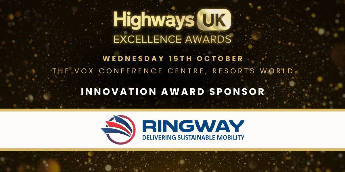 Ringway is proud to sponsor the Innovation Award at the upcoming Highways UK Excellence Awards.

Ringway continues to champion the forward-thinking ideas and solutions that will shape the future of the highways sector.

Book your table now: buff.ly/Oc0dQLZ