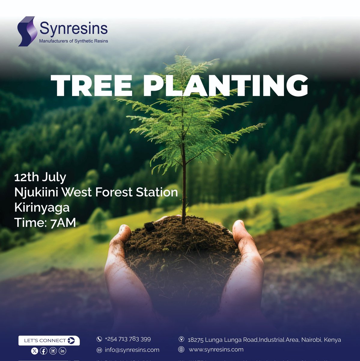 synresins's tweet photo. 🌱 Let’s make a green impact!
Synresins is heading to Njukiini West Forest Station, Kirinyaga on July 12th at 7 AM for a tree planting initiative.
Together, let’s grow a greener future , one tree at a time.  
#SynresinsDelivers 

Happy Bew Month #Sabasaba2025 Ruto Gachagua MauMau https://t.co/JifmGp0og7