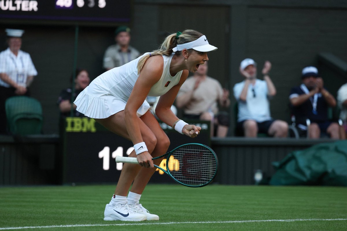 katiecboulter's tweet image. Just me, Centre court @Wimbledon , and all the feels 🥹✨